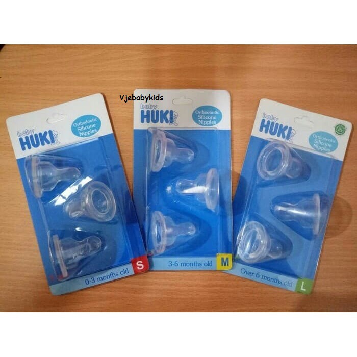 Jual Huki Dot Orthodontic Nipple Huki Dot Gepeng Ukuran M L Isi Pcs