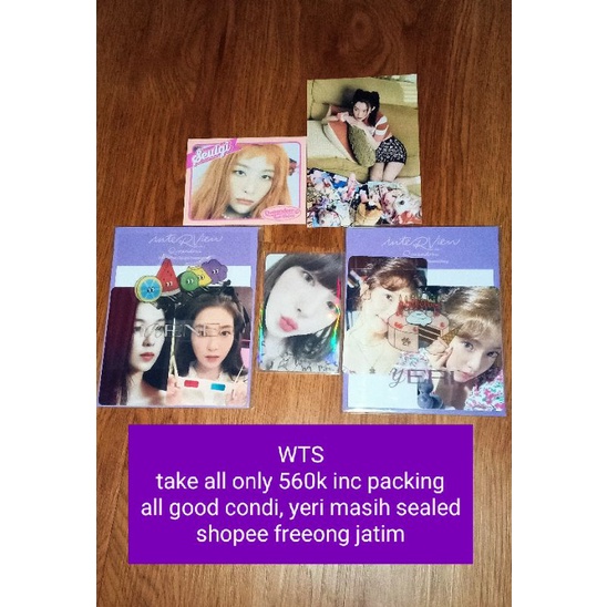 ON HOLD pc Photocard MD interview epoxy red velvet irene yeri bundle wendy girls version