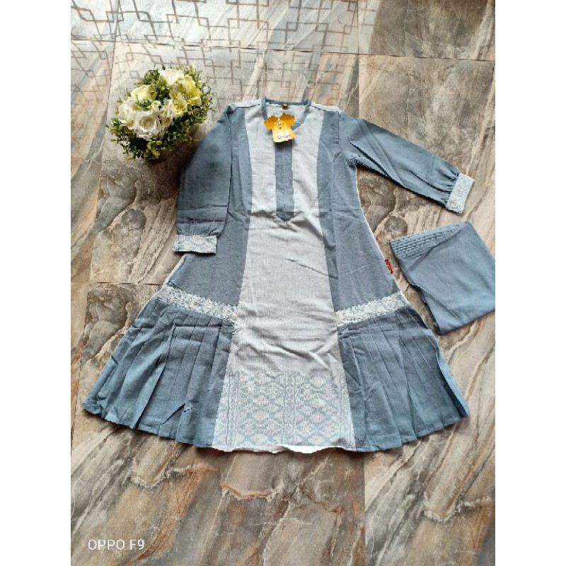 Gamis Anak KEKE size 3 GM SR 20 07 Biru