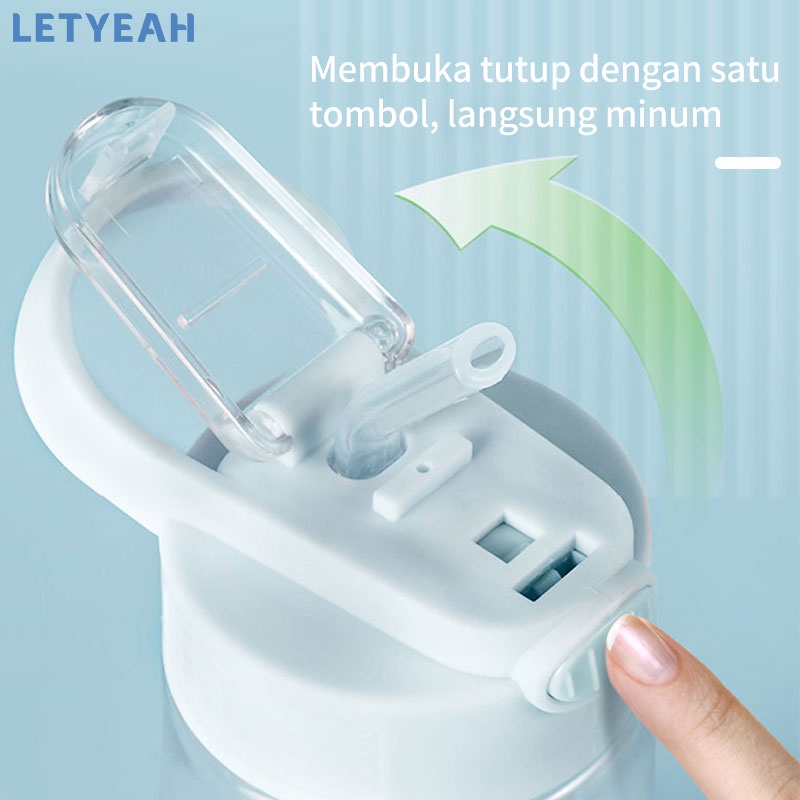 letyeah Botol minum anak portabel/Botol sedotan anak 450ml