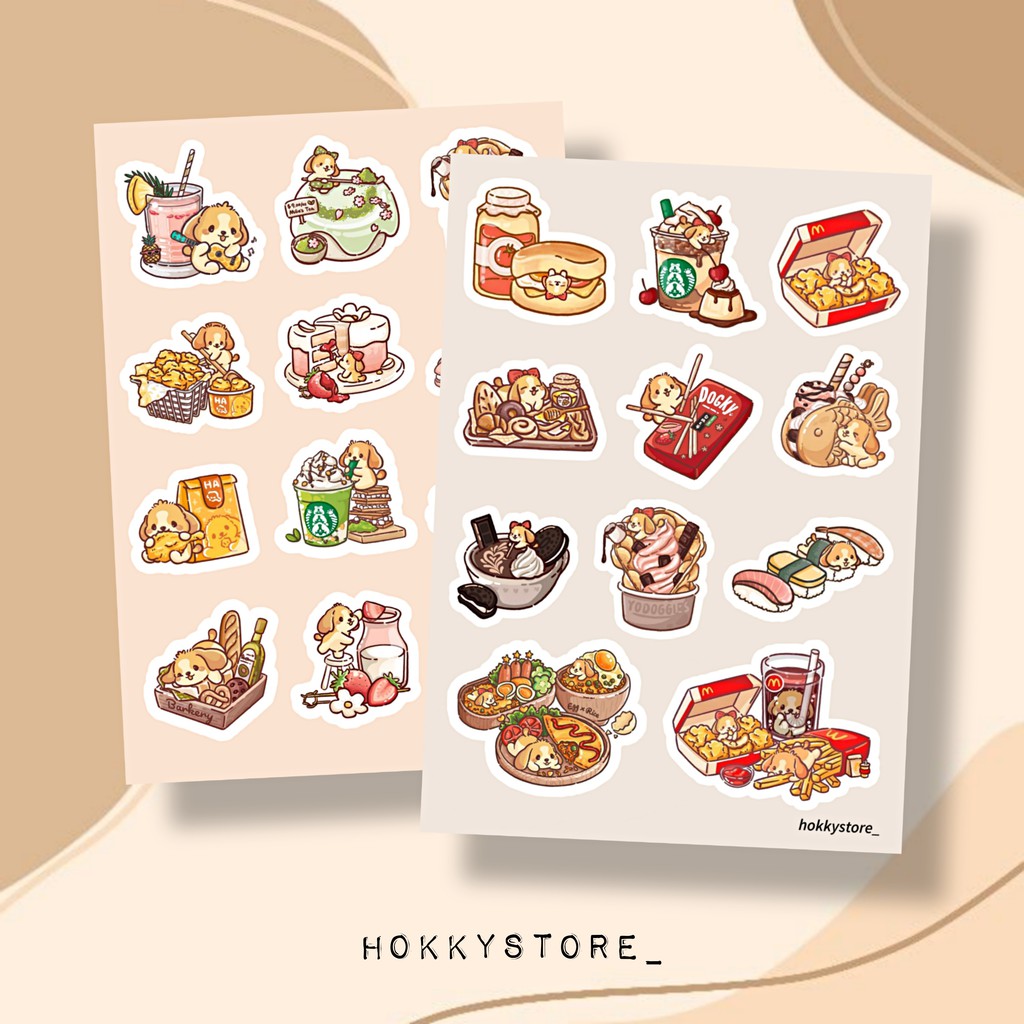 

Sticker / Sticker Set / Sticker Deco / Sticker Planner Puppy