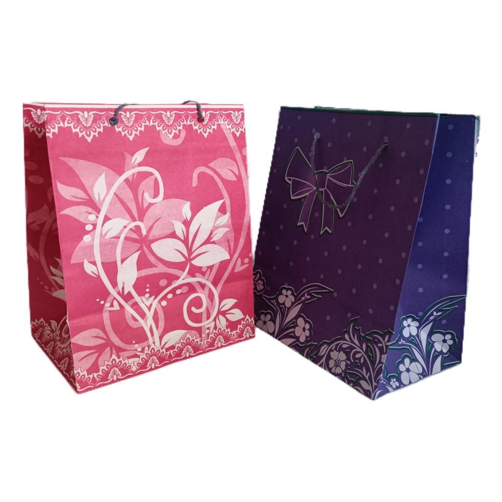 Paperbag Motif batik murah Ukuran R5 18X13X22cm lusinan Cocok untuk tempat souvenir, kado, hajatan/tas hajatan tas kertas/tas souvenir