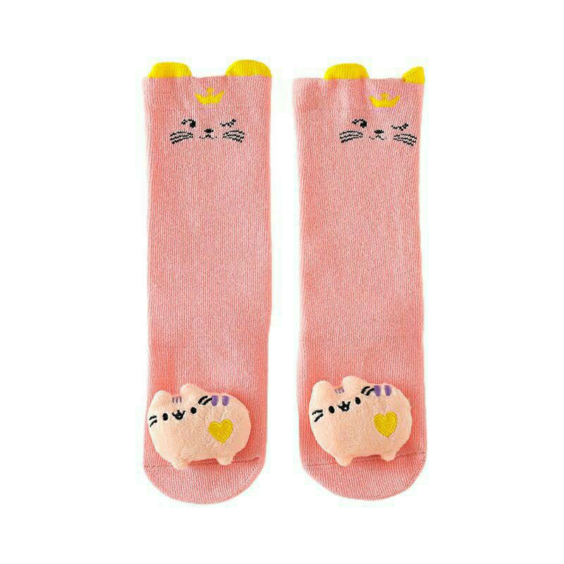 PGT -  Kaos Kaki Panjang Bayi Motif / Kaos kaki Anak Panjang Dengan BONEKA TIMBUL