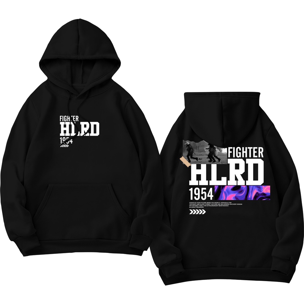 Holyrider Jumper Hoodie Fighter 1954 II Sweater Hoodie HLRD Sablon DTF Fleece Cotton M-XXL (Pria &amp; Wanita) Free stiker&amp;Gantungan Kunci