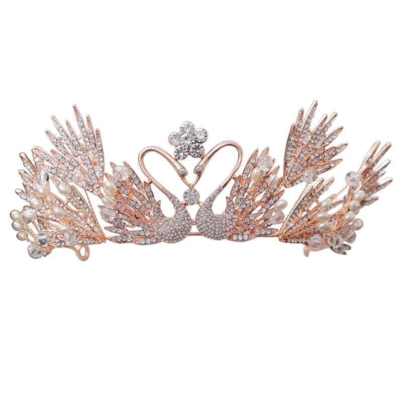 mahkota pengantin dewa/wedding crown /mahkota  hijab-Rosegold