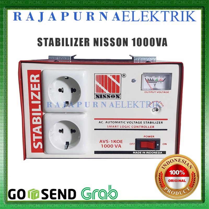 Stabilizer Nisson AVS 1KOE - 1000 VA 100% baru