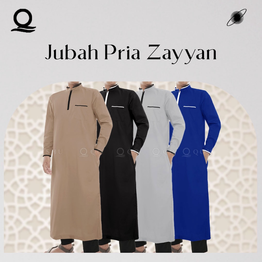 JUBAH PRIA ZAYYAN / JUBAH GAMIS PRIA DEWASA / BAJU JUBAH MUSLIM PRIA / BAJU GAMIS JUMBO / GAMIS PRIA