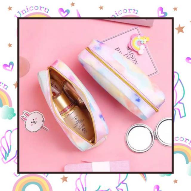 

KP005 TEMPAT PENSIL RAINBOW KOTAK PENSIL PELANGI PENCIL CASE ABSTRACT LUCU LEIDIS STATIONARY