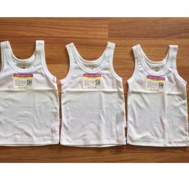 Libby Singlet putih /Singlet baby