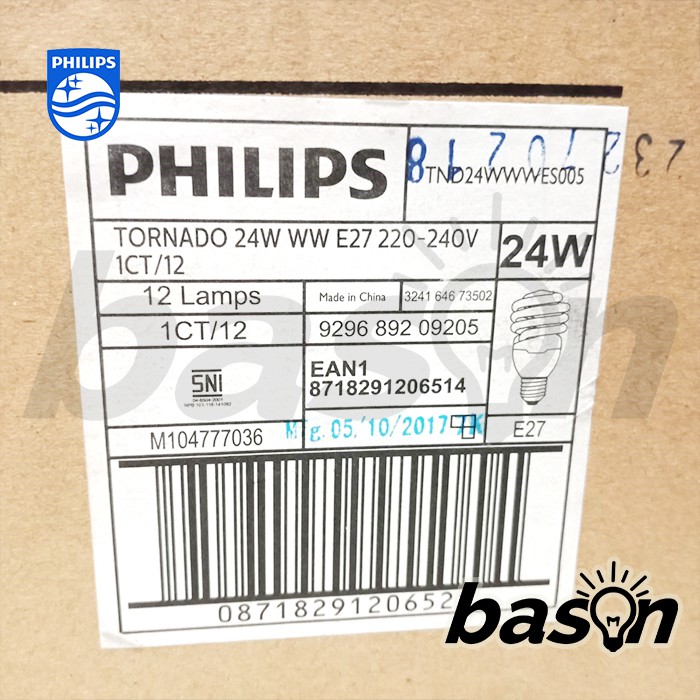 PHILIPS Tornado 24W | Lampu Spiral Hemat Energi | E27