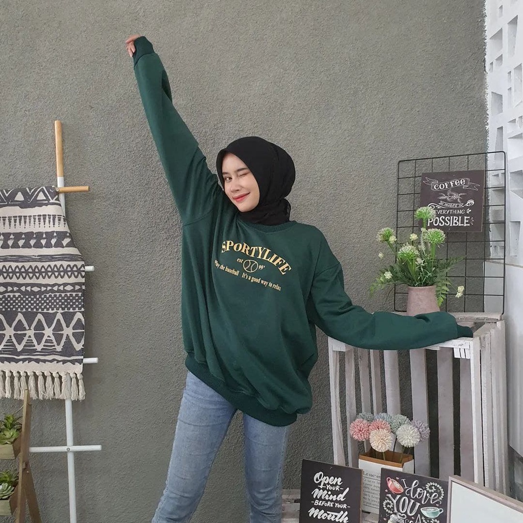 Nara Grosir - Sporty Life XXL Sweater l Fashion Pria dan Wanita