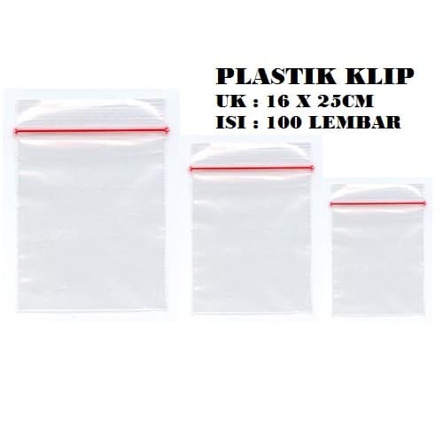 LJ-Plastik Klip 16x25 merk SMPI (Isi 100 pcs)