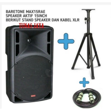 Paket Speaker Aktif 15 inch Baretone MAX15RAE / Baretone MAX 15RAE / Baretone MAX 15 RAE