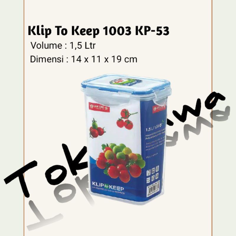 klip to keep kp-53 toples klip to keep toples kedap udara lion star klip to keep toples plastik
