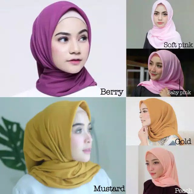 PRODUK ORI JILBAB BELLA SQUARE PREMIUM || JAHIT TEPI