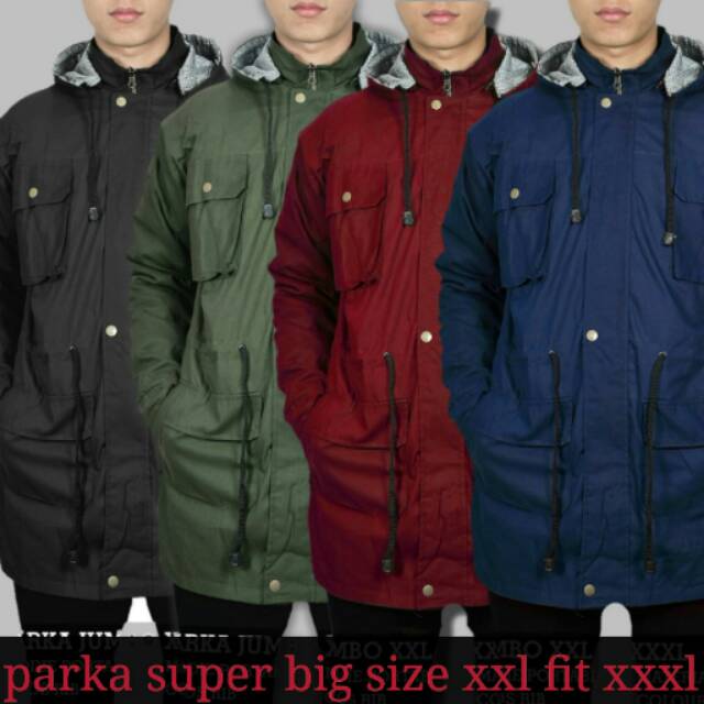 Jaket Pria Parka Jumbo / Jaket Parka Big Size / Jaket parka Pria Ukuran Besar