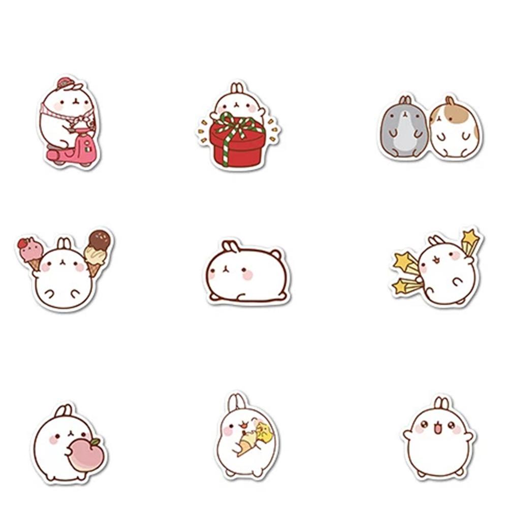 Lanfy Stiker 50pcs/set Judul Waterproof Scrapbooking Dekor