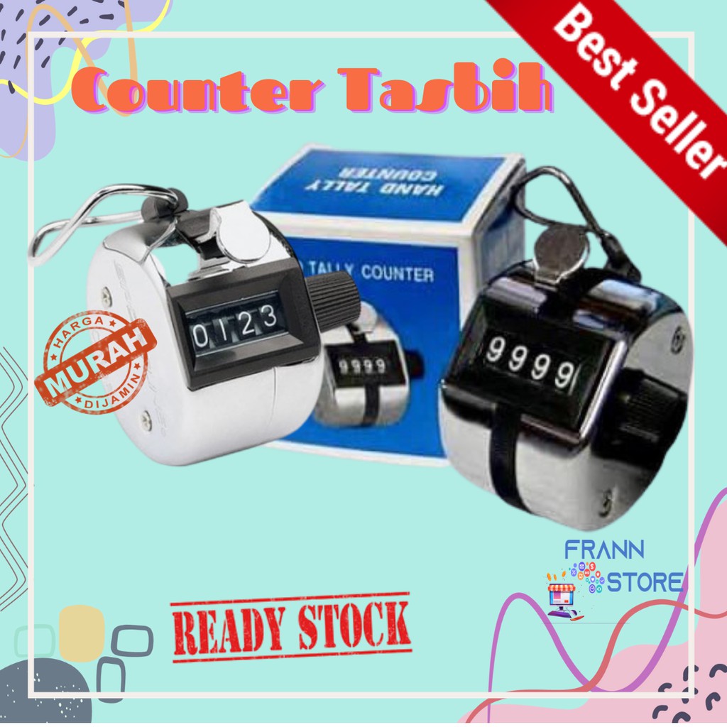 Hand Tally Alat Hitung Cepat Manual Tasbih Digital Mini Counter Tasbih Finger Counter