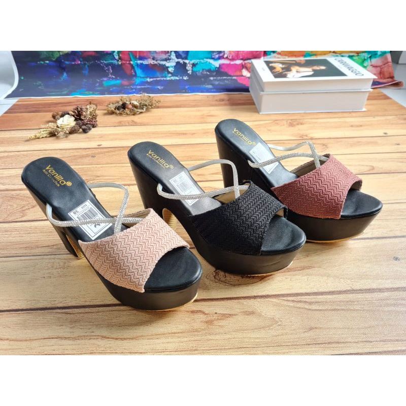 ABBUSHOES Us 109 wedges kokop silang rajut melborn 9cm