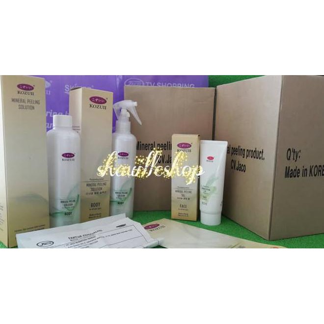 96Ic Kozuii Mineral Peeling For Body With Sprayer Asli Jaco Tv Jual Eceran Yhul