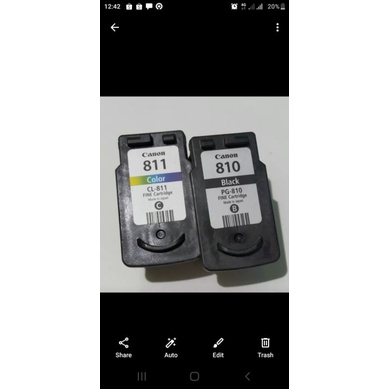 Cartridge PG 810/Cl 811 kosongan ( set)