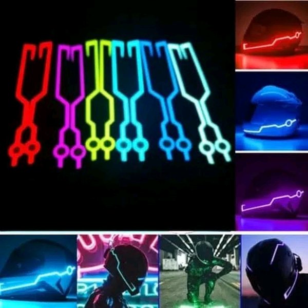 BAROKAH GAMIS PROMO FREE 3M lampu led helm jadi keren lightmode helmet strip neutron