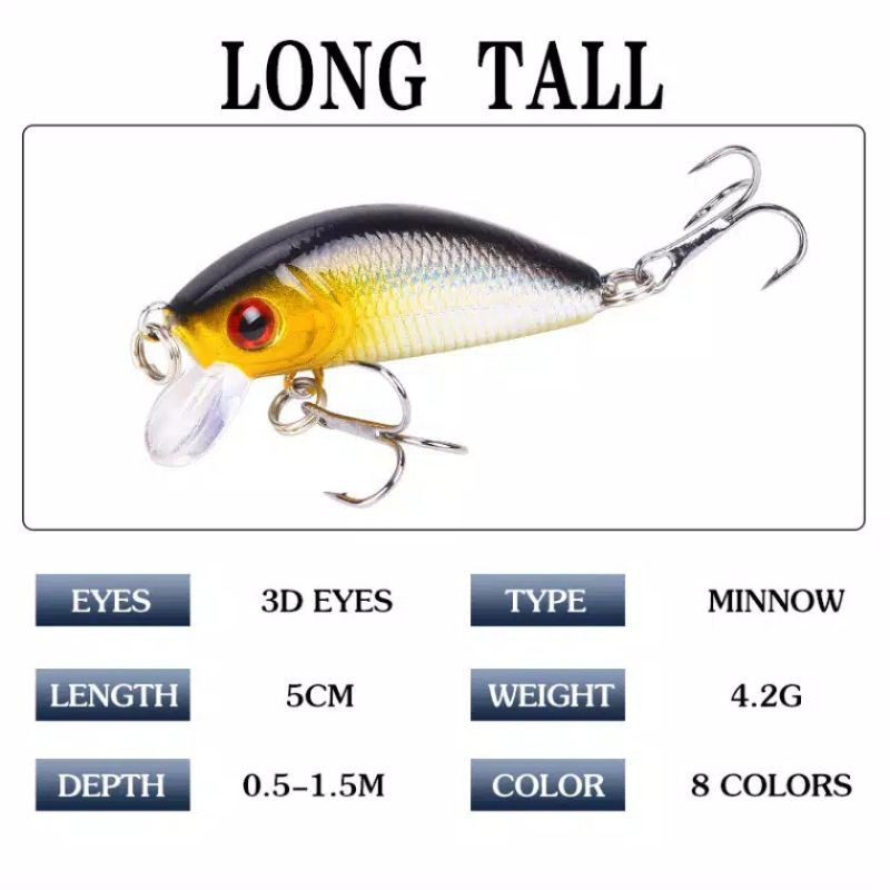 umpan minnow 4.2 gr panjang 5 cm