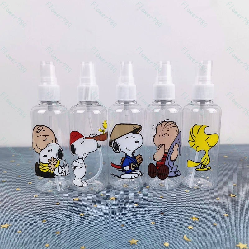 We Flower Portable Cartoon Snoopy Spray Bottle 100ML Travel Size Bottles Refillable Container