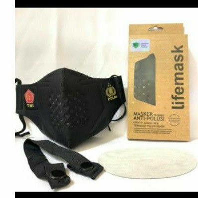 Masker  Lifemask TNI Polri Karbon N95