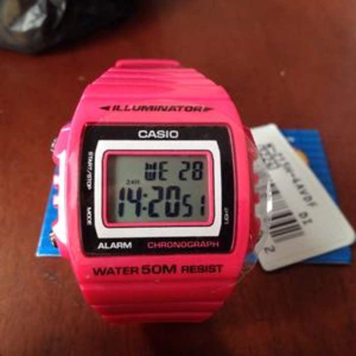 Promo  Jual jam tangan casio  Jam Tangan Digital Unisex Casio Original W-215H-4a iluminator