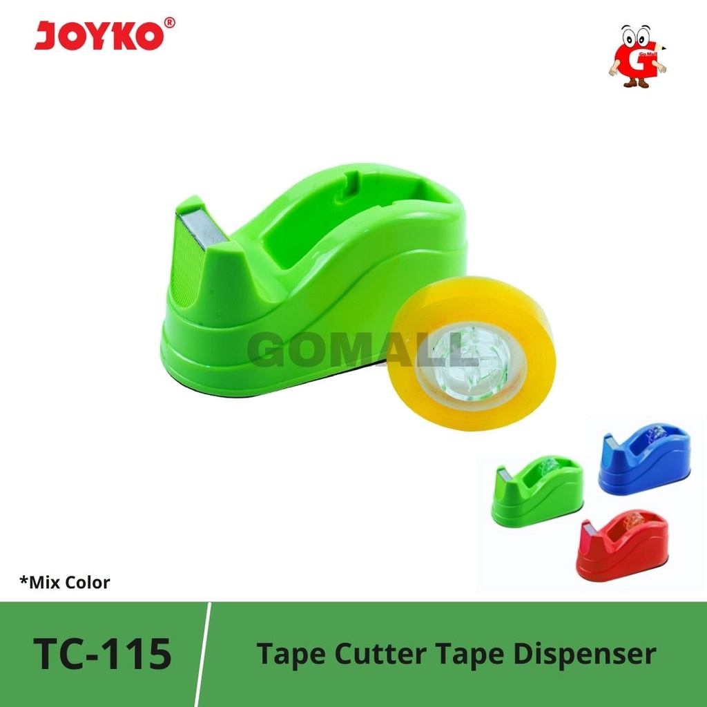

Joyko Tape Dispenser Cutter Pemotong Lakban Isolasi Kecil TC-115