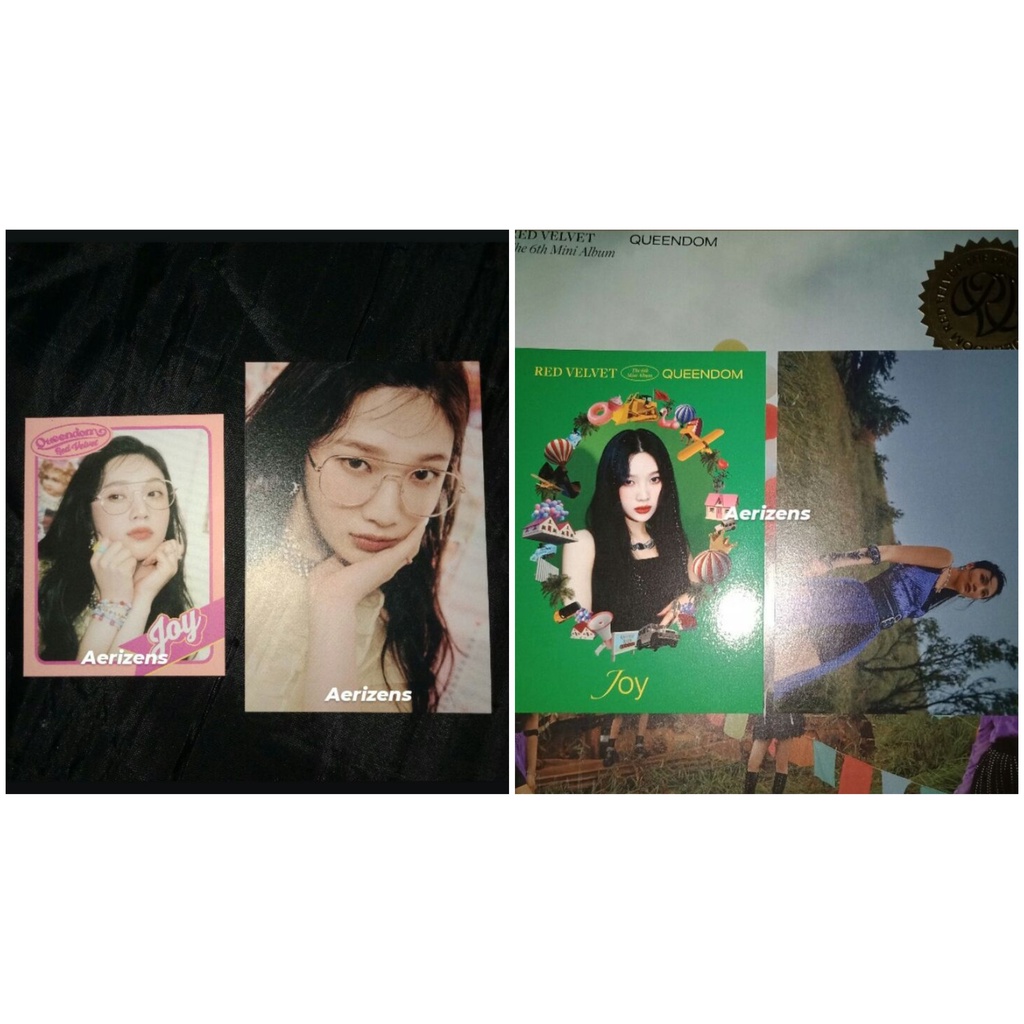 [READY] Red Velvet Queendom Album Girls Queens ver. Unsealed Joy Irene Special Card + Postcard Set