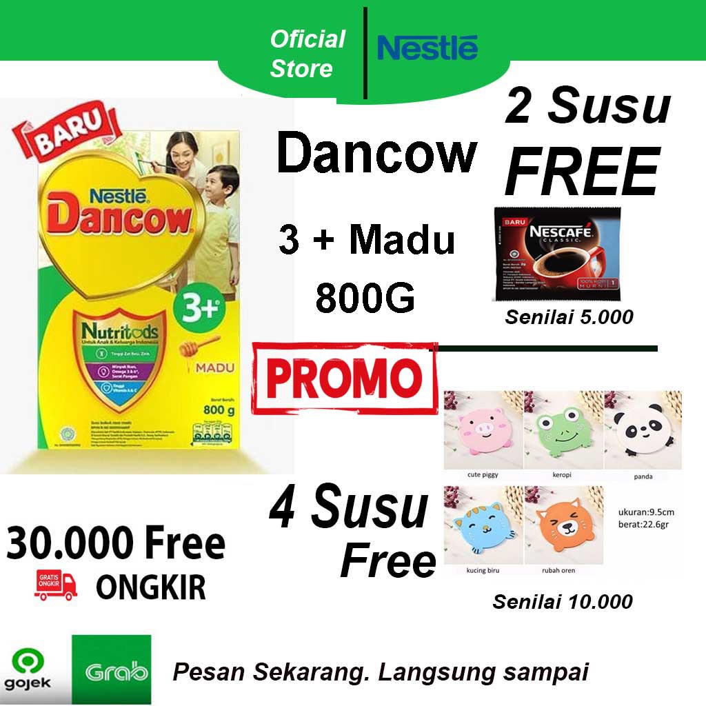 

Dancow 3+ MADU dan madu 750gram(3-5th) Susu Gratis bonus.Tangerang.Man Noi