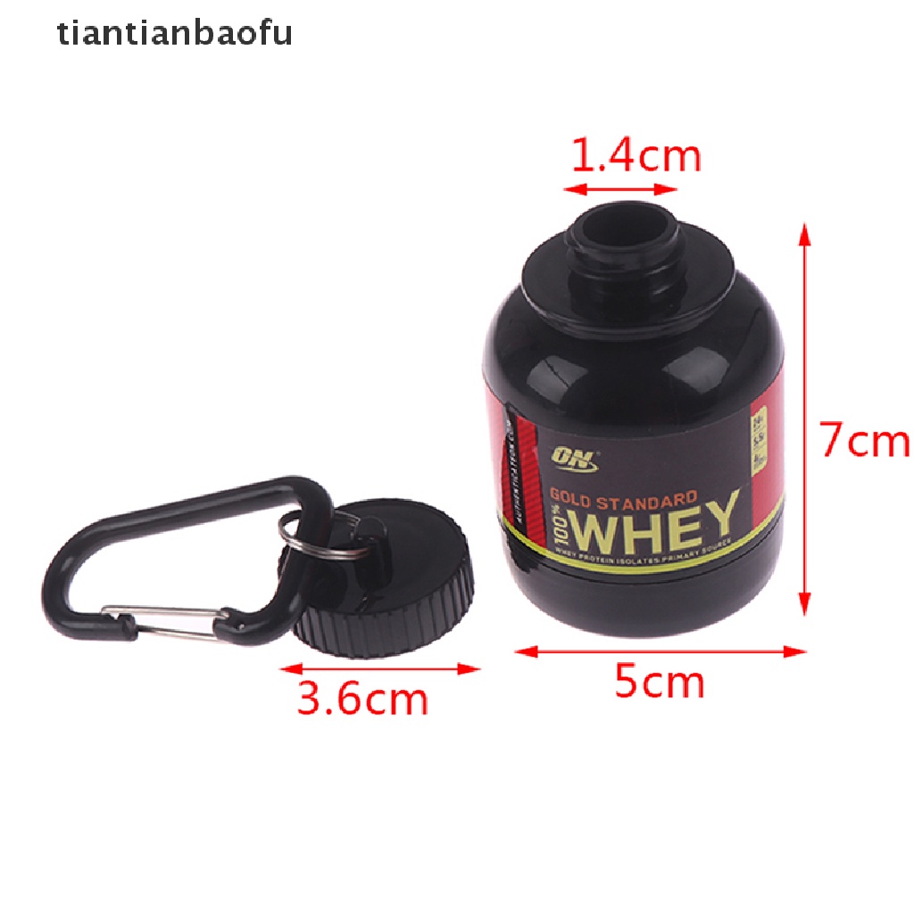 (tiantianbaofu) Botol Penyimpanan Susu Protein Portable Untuk Travel