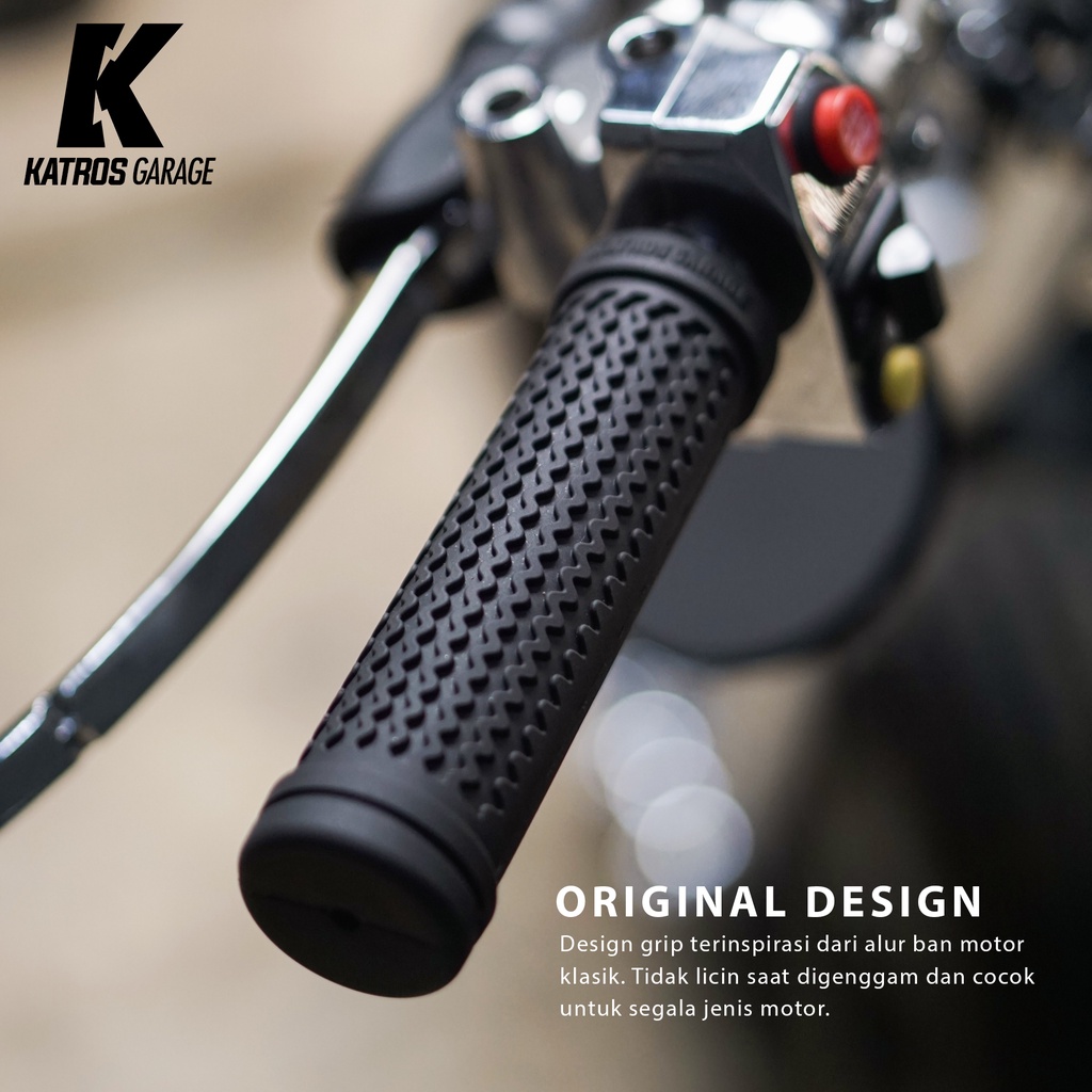 Katros Garage - Handgrip Katros Ribbed Series - Grip Gas / Hand Grip Motor Universal