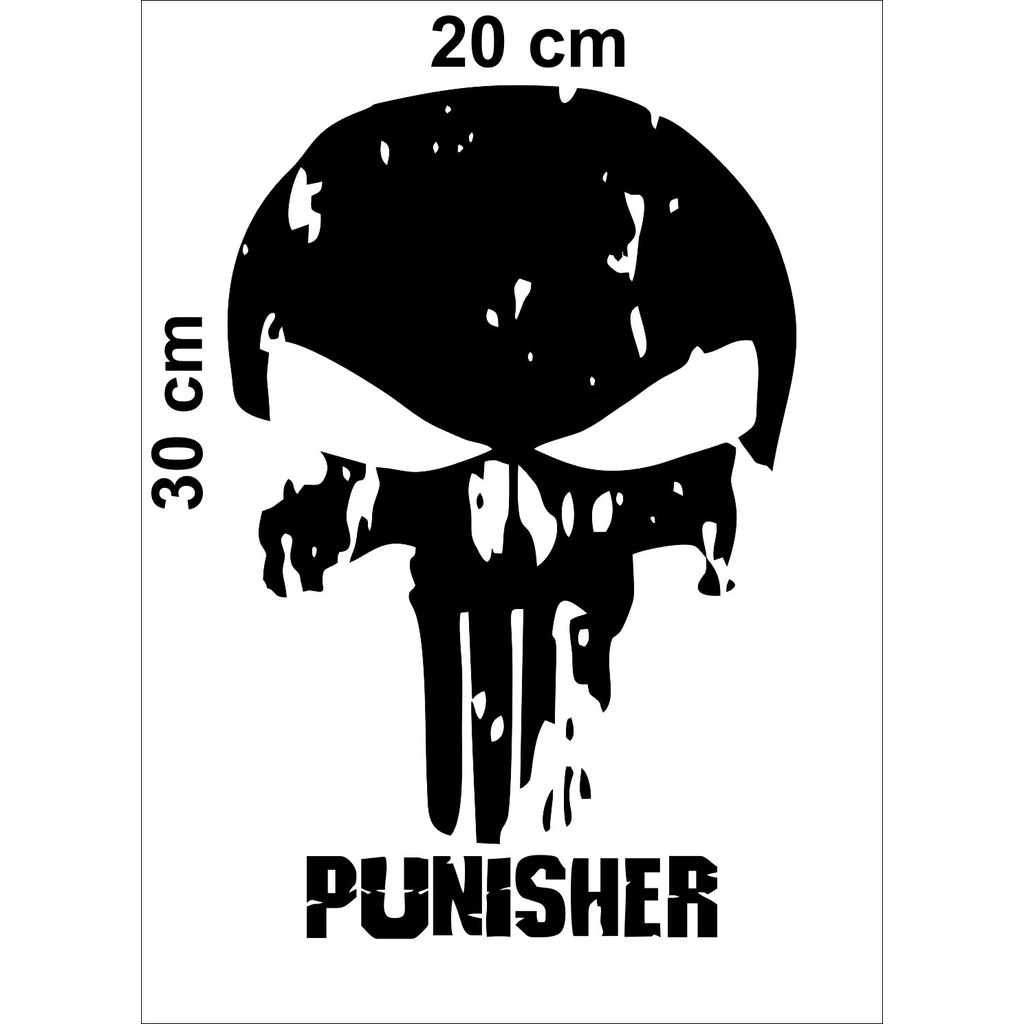 stiker cutting mobil punisher