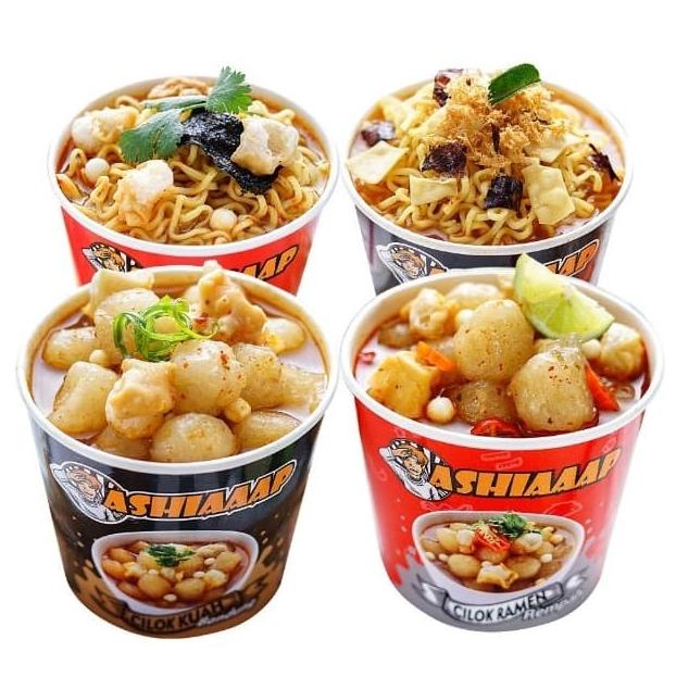 

Ashiaaap Paket campur(Mie Tek-Tek, Mie Ramen, Cilok Kuah, Cilok Ramen)