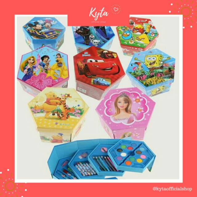 

CRAYON SET SEGI 6 ENAM 46PCS 46 PCS ART SET WARNA COLOR