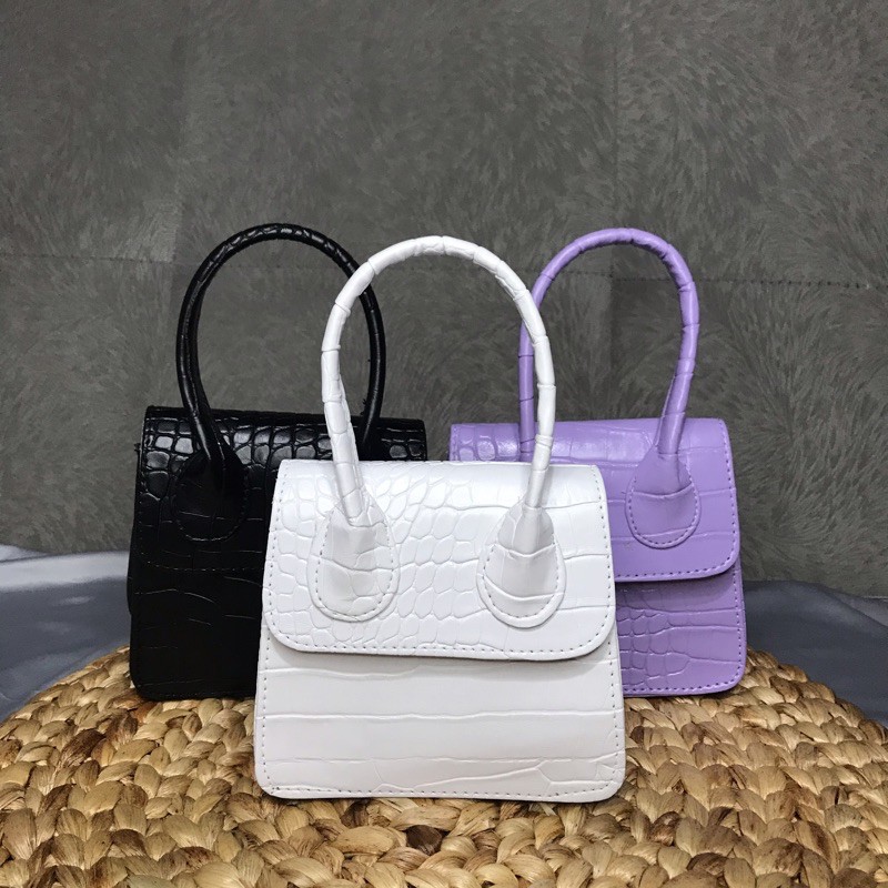 Tas Kecil/Korean Vintage Susen Mini Croco Wanita Micro/SLING BAG CROCO TAS ANDIN /AMANDA MANOPO