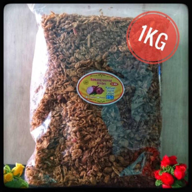 

Bawang goreng brebes 1kg tanpa msg dan pengawet