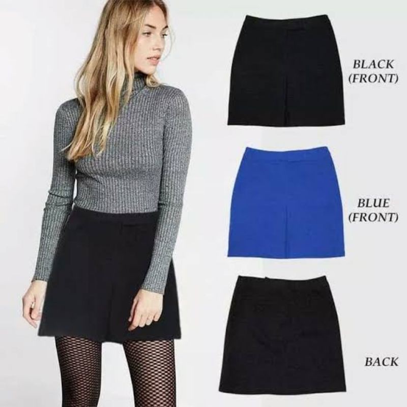 Skirt Midi Mini EXPRESS Strech Rok pendek wanita Bawahan Kerja Kantor Cewek