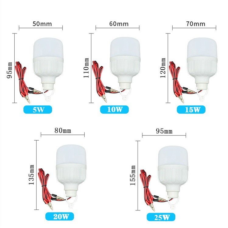 Bohlam LED DC - Lampu LED DC 12V 30W / 20W / 10W / 5W