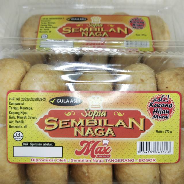 

Sopia kacang hijau asli dan gula asli, 1 bks isi 10pc