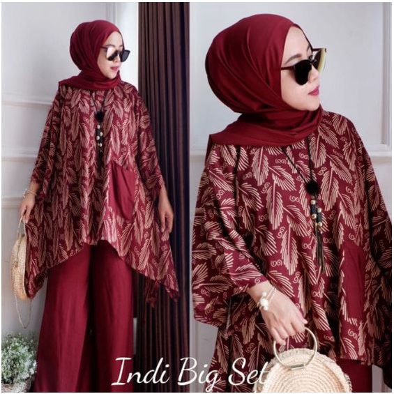 SETELAN WAKA WAKA TIE DYE JUMBO / ONE SET TYDE/ DAILY SET RAYON MOTIF/ SETELAN PIYAMA KATUN PREMIUM