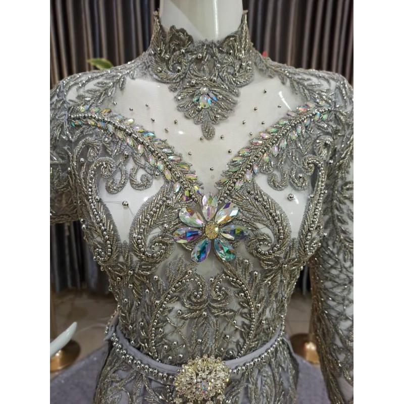 GAUN PENGANTIN SPAN MERMAID AKAD KEBAYA KONVEKSI PENJAHIT FULL PAYET PENGRAJIN JAHIT BAJU KEBAYA