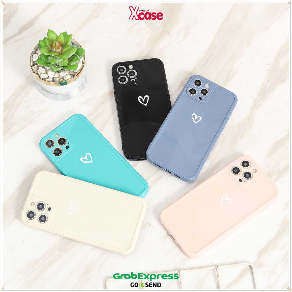 Soft Case iPhone 12 MINI PRO MAX 11 X XS MAX 7 8 PLUS - Sillicone Motif Love Lens Cover - (2)