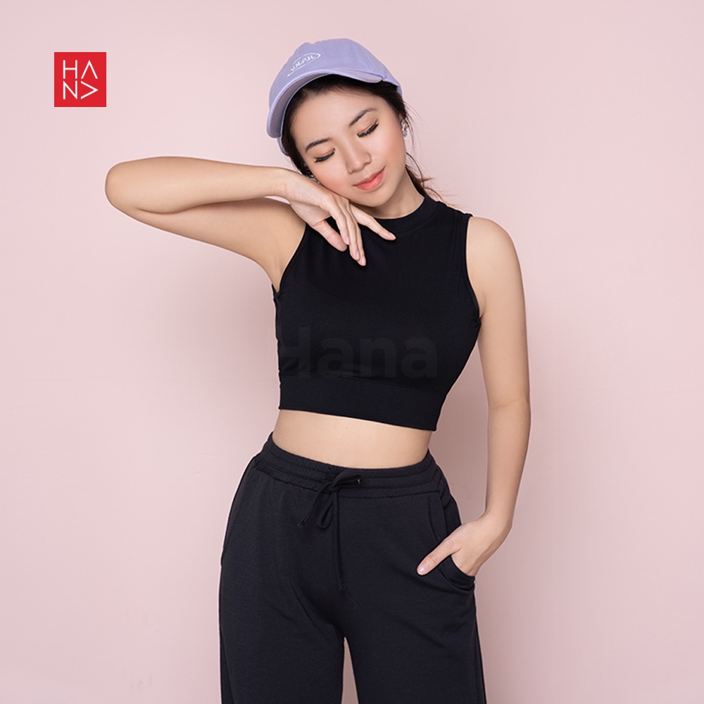 Hana Fashion - Cheryl Crop Top Kaos Wanita - CT079