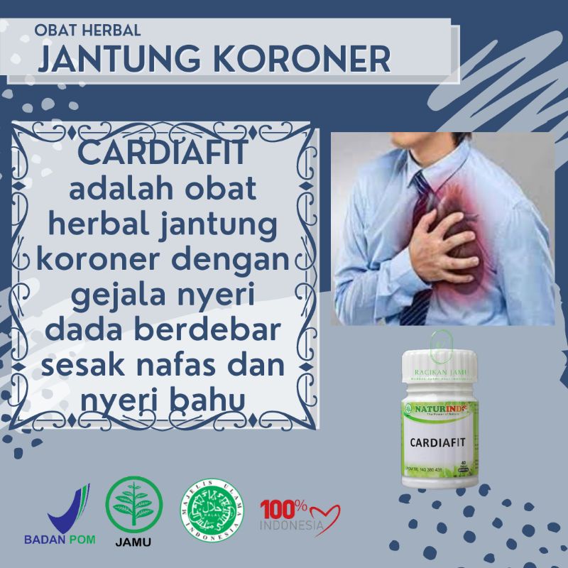 CARDIAFIT Obat Herbal Jantung Koroner Dengan Gejala Nyeri Dada Dan Berdebar Serta Sesak Nafas Obat Herbal Jantung Berdebar Obat Jantung CORONER Obat Jantung Ampuh-3
