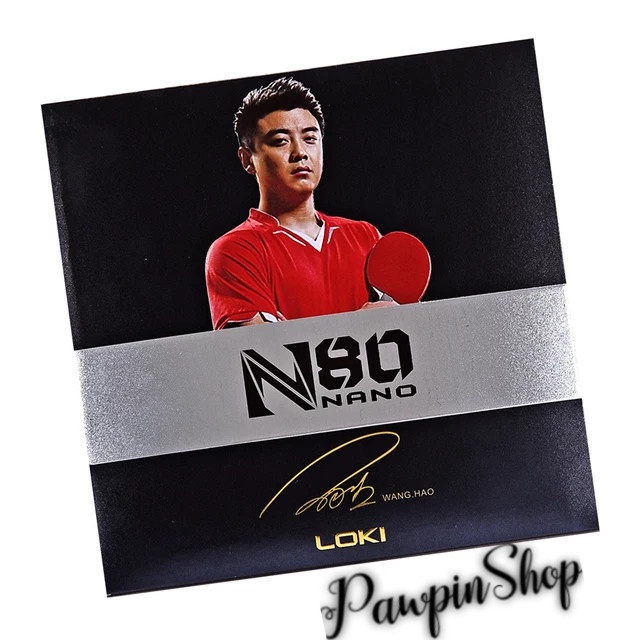 Karet/rubber pingpong LOKI N80 original produk - Hitam