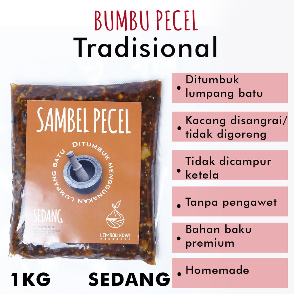

SAMBEL PECEL TUMBUK BATU SEDANG 1KG BUMBU PECEL SEHAT ASLI BUMBU PECEL JERUK PURUT